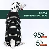 Kuoser Recovery Suit for Dogs After Surgery Black All Sizes view 5
