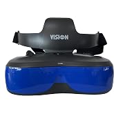 VISIONhmd Personal Movies Cinema,USB-C Input,Easy Connect to i-Phone17/16/15 / Pad/Android Phone, Plug and Play,no Need APP.Video Glasses,Goggles,Headset,Head-Mounted Display (Bigeyes H1 USB-C)