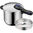 WMF Perfect Plus – Quick Cooker Ø 22 cm Diameter of 6 Litres and a Half with Flame Protection, with Interior, Cromargan Stainless Steel for Induction