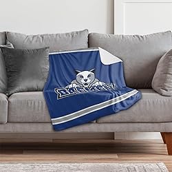 Daemen College Wildcats Primary Logo Stripes Sherpa