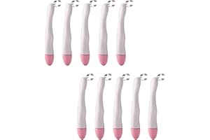 SMILEHEVEN Orthodontic Dental Matrix-Profect Bands Dental Sectional Matrix System Metal Restoration Matrix Bands Yellow/Red/Blue/Green (10PCS-Red-Curved-4.5mm)