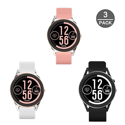 Amazon.com: Para Fossil Q Control banda, lamshaw – deportiva ...