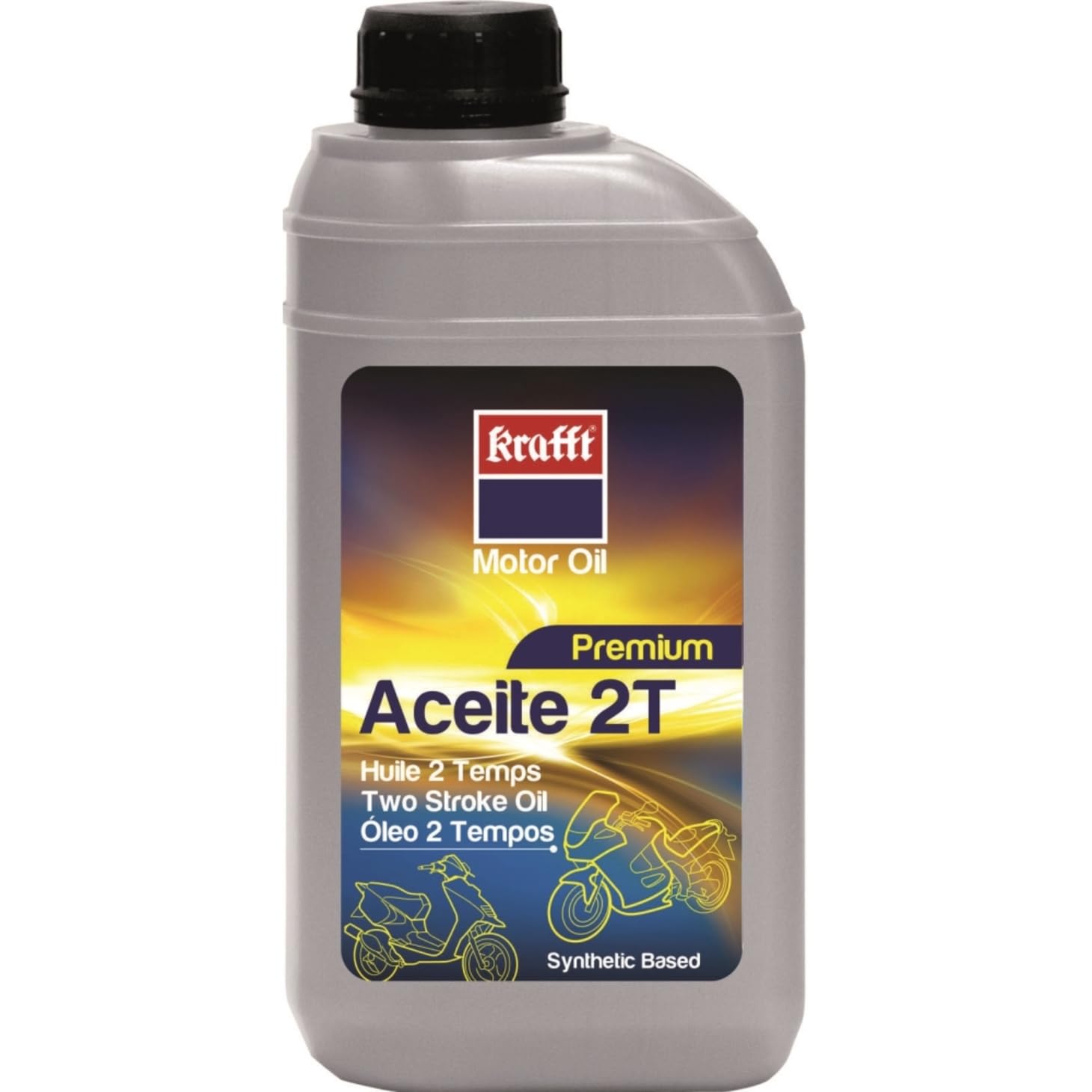 Super 2t Synthetic 2 Strokes Motorcycle Oil, 1 L