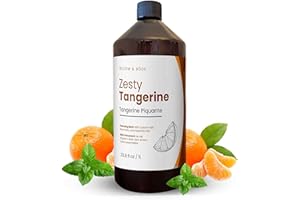 BLOOM & BŌDE Luxury Foaming Bath - Natural Scented Bubble Bath with Essential Oils and Epsom Salt - Zesty Tangerine Scent, 33.8 fl oz / 1L