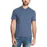 Weatherproof Vintage Men's V-Neck Brushed Cotton Tee, Navy, XXL