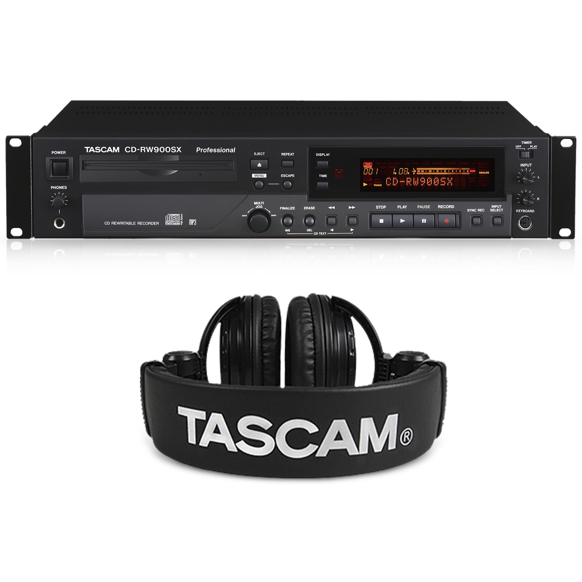 TASCAM CD Recorder/Player (CD-RW900SX) + Studio