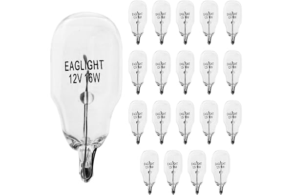 20 Pack 921 Bulbs, 12V/16W T15 W16W Automotive Light Bulb for Reverse Backup Brake Tail Signal Stop Trunk Side Marker Cargo C
