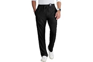BARCO Grey's Anatomy Scrubs - Evan Scrub Pant for Men, Elastic Waist With Zip Fly, Straight Leg Men's Scrub Pant