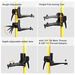 Huepar 12 Ft./3.7m Telescoping Pole with 1/4-Inch
