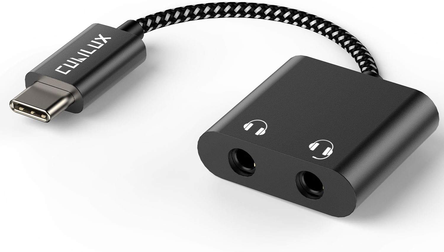 USB C to Dual 3.5mm Headphone Splitter with HiRes DAC Amazon.co.uk