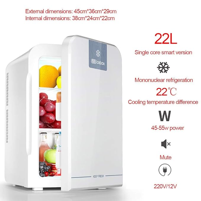 BAIF Mini refrigerador silencioso 22L Cooler and Warmer 12V / 220V ...