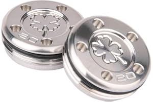 GENERIC OGECLF 2pcs Silver Lucky Clover Golf Weights for Titleist Scotty Cameron Newport, Phantom, Futura, GoLo, California Putters 5g 10g 15g 20g 25g 30g 35g 40g 45g for Option