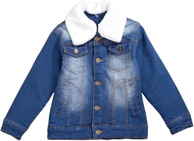 sherpa lined denim jacket boys