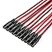 massmall 10pack 10 inch(30cm) 2.1 x 5.5mm DC Power Pigtail Female