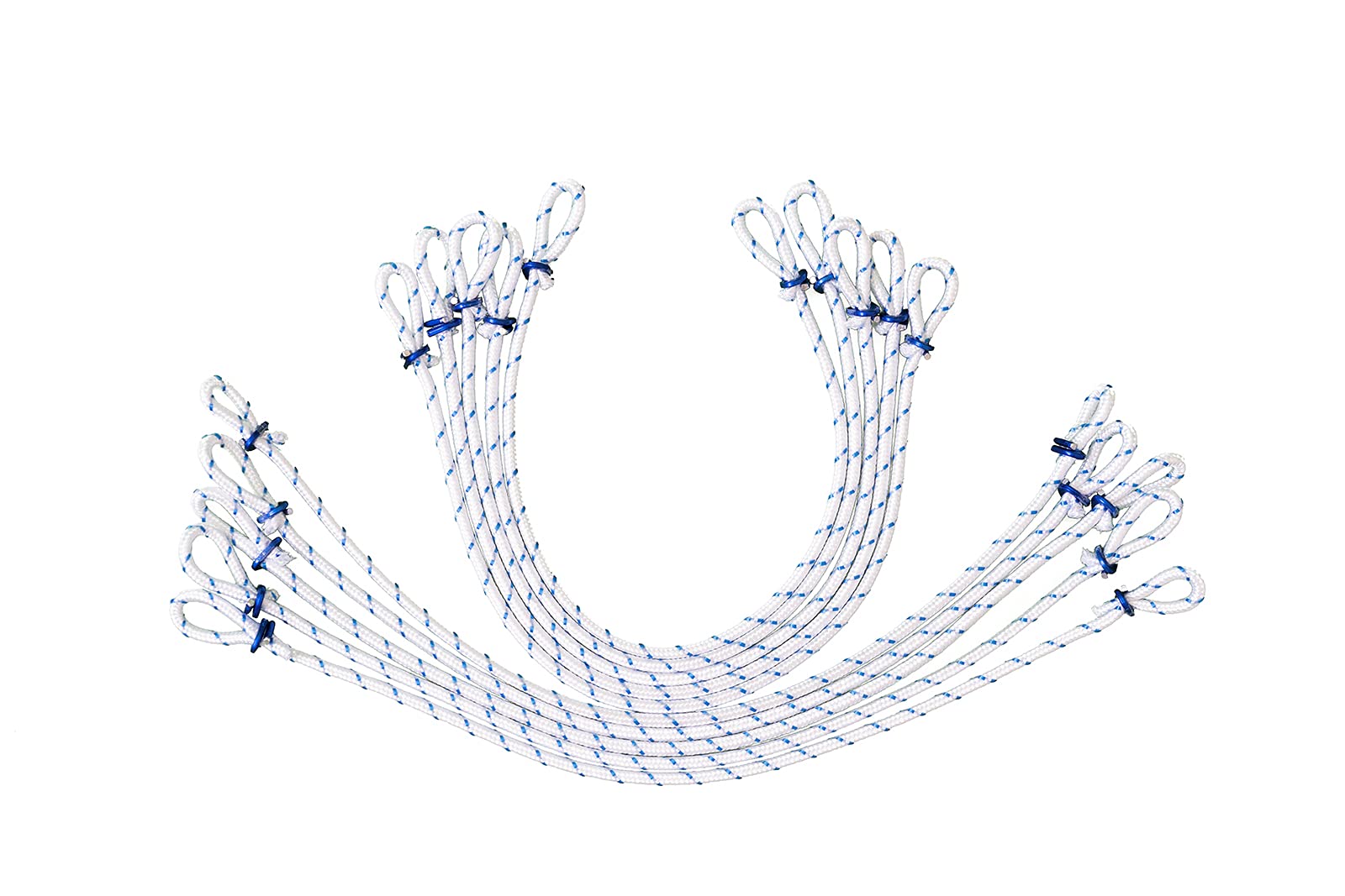 FLAGLY Premium flag loops for attaching flags and flags to the flagpole, for flagpoles up to 100 mm diameter, length = 41 cm, flag pole accessories (10)