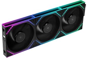 Thermalright TL‑M12QR X3 120mm Reverse Blade PC Case Fans, 1500RPM Airflow, ARGB Daisy‑Chain, Infinity‑Mirror Lighting, 3‑Pac