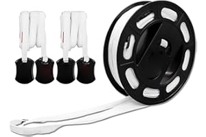 Badminton Court Boundary Lines – Flexible Court Tape System, Tennis Training Markers | Easy Setup Forum Strip Tools, Durable 