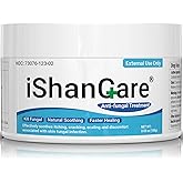 ishancare Antifungal Cream, All Natural Herbal Anti Fungal Skin Cream for Athlete's Foot, Jock Itch, Ringworm, Tinea Versicolor, Fungal Infection, 3.53 OZ