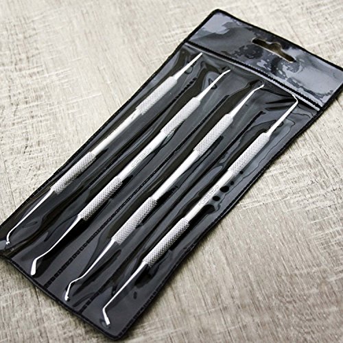 Pro Dental Tool Kit For Tooth Filling/Repairing Set of 4. Made With Stainless Steel. Excellent for both Personal & Professional Use.