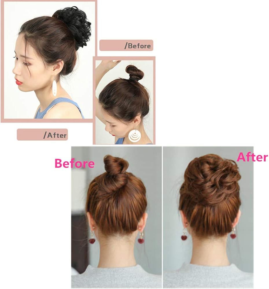 Amazon お団子 ウィッグ 和装 シニヨン 部分 ウィッグ つけ毛 ボリュームアップ 髪飾り レディース ポイントウィッグ ピッタリな髪型 装着 簡単 自然感 ダークブラウン ポイントウィッグ 通販