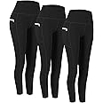 Fengbay 3 Pack High Waist Yoga Pants,Yoga Pants for Women Tummy Control Workout Pants 4 Way Stretch Leggings with Pockets