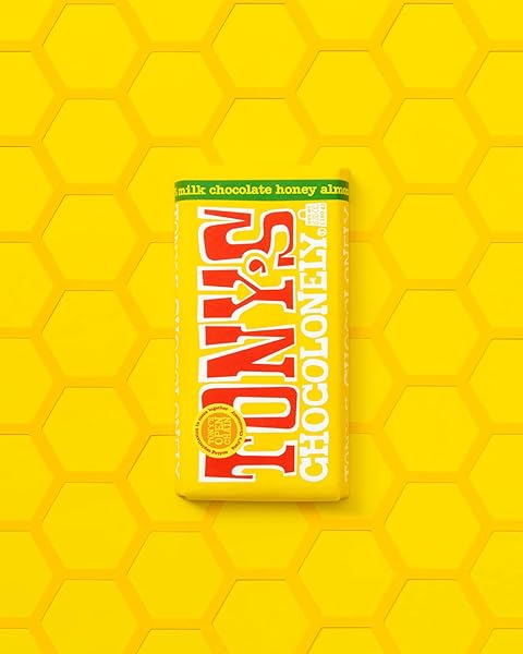 TONY’S CHOCOLONELY 32% MILK CHOCOLATE BAR WITH HONEY ALMOND NOUGAT – BELGIUM CHOCOLATE, NO ARTIFICIAL FLAVORING, FAIRTRADE & B CORP CERTIFIED – 6.35 OZ