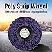 5PCS 100mm 60# Poly Strip Wheel Disc Abrasive Angel Grinders Clean Tool for Angel Grinders