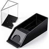Honoson Blackjack Shoe and Discard Tray Acrylic,6 Deck,Black | Card Dispenser for Poker Games, Dealing Shoe with Discard Holder for Casino Blackjack, Transparent Acrylic Material