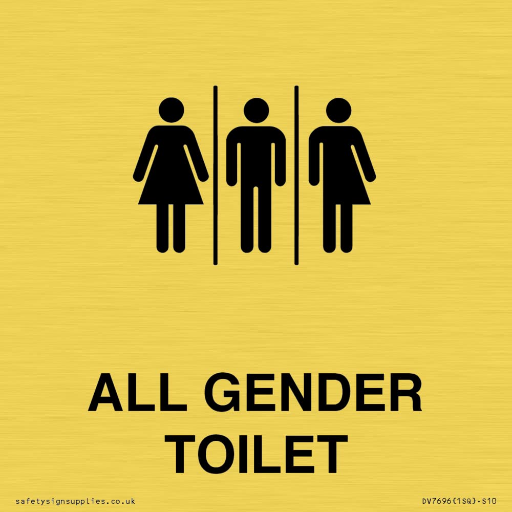 Female, Male and Non-gender specific Sign - 100x100mm - S10