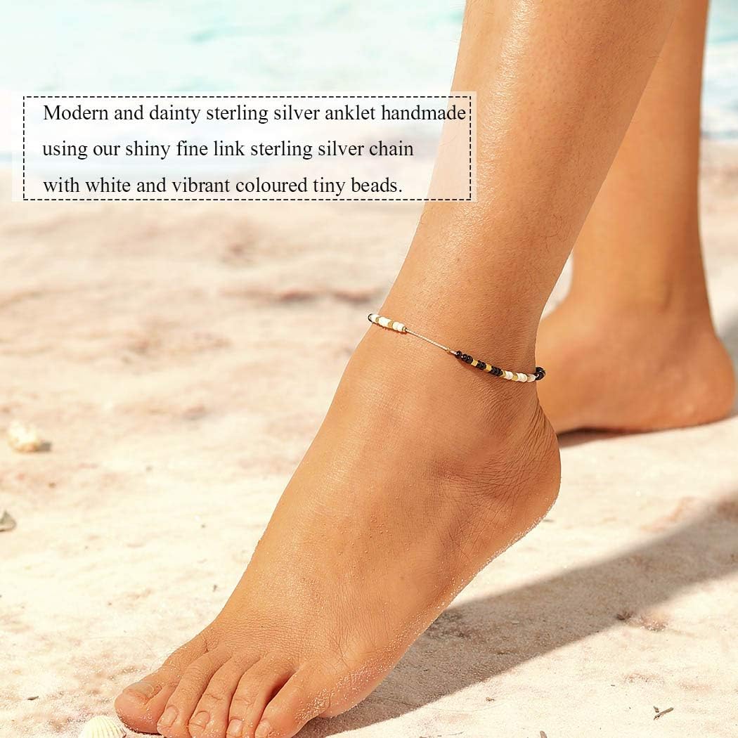 Fashion Jewelry 2pcs Set Boho Bead Barefoot Sandal Beach Anklet Ankle Bracelet Foot Jewelry V Gq Jewelry Watches