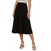 Adrianna Papell Womens Asymmetrical Seam Midi Skirt