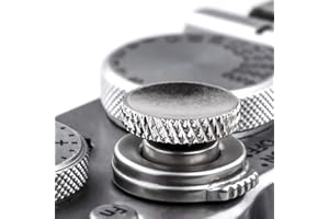 Fuji Shutter Release Button Accessories: Fujifilm Camera Soft Shutter Button - Silver Shutter Button for Canon Nikon Leica Fi