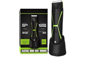 BRIGHTMAN Electric Body Hair Trimmer for Men: Manscape Cordless Ball Body Shaver with Ceramic Blade Waterproof Pubic Hair Groomer Manscaping Rechargeable Wet/Dry Grooming Use for Chest Groin Legs Armpits Travel