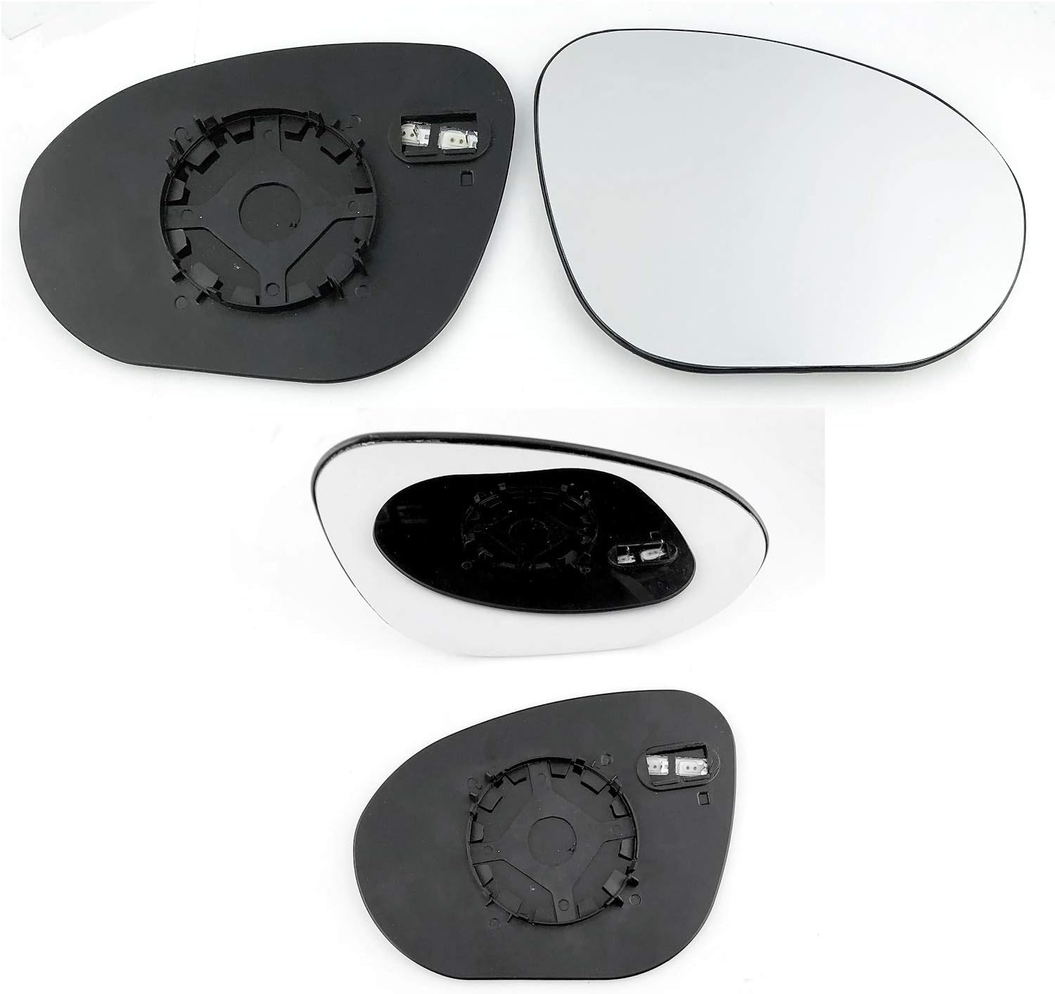 Heated, Silver, Wing / Door Mirror Glass Including Base Plate RH(Driver Side) Amazon.co.uk Car