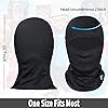 Masque De Ski New Wave Balaclava - Cagoule Noire Unisexe, Respirant Et Stretch