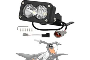 IUVWISN Headlight Kit 6000-6500K Led Light Bar for Surron Sur Ron Taparia Talaria Sting XXX X3 MX4 MX5 Eride E Ride Pro X260 Dirt Bike Light Motorcycle Front Headlamp White
