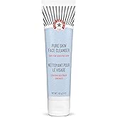 First Aid Beauty Pure Skin Face Cleanser, Sensitive Skin Cream Cleanser with Antioxidant Booster, 5 oz.