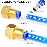 ERGAOBOY 10pcs 6mm Pipe OD to 1/4 BSP Female Straight Push to Connect PCF6-02 view 4