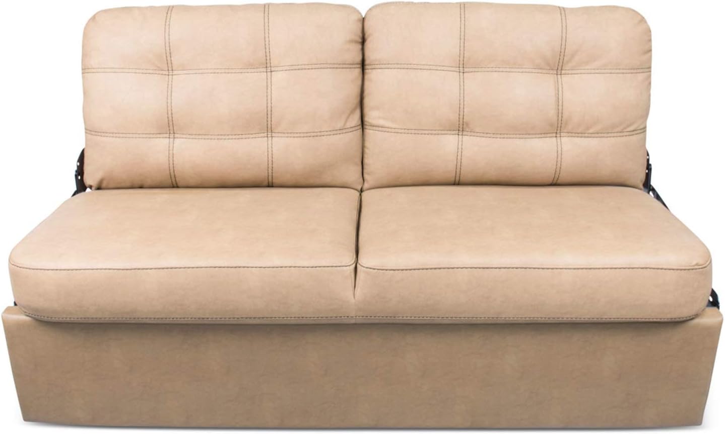 Amazon Com 68in Jack Knife Sofa Beckham Tan With Kickboard