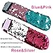 BFMate Girls Mermaid Bracelet for Party Favors, Birthday Gifts, Two-Color Reversible Charm Sequins Wristband Magic Calming Bracelets for Kids, Boys - Super-Soft Velvet Lining
