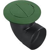 Pop-Up Drainage Emitter with Elbow for NDS 4-Inch | Sewer and Drain Fittings Works with Drainage Systems Including Catch Basins and Channel Drains, (Green)