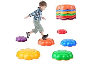 AOBIS Stepping Stones for Kids, Toddler Stepping Stones, Kids Stepping Stones, Non-Slip Balance Stepping Stones Kids, Tobstacle Course Coordination Game Toy for Children Aged 3+