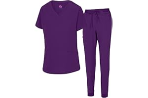 Natural Uniforms Womens Cool Stretch Jogger Scrub Set