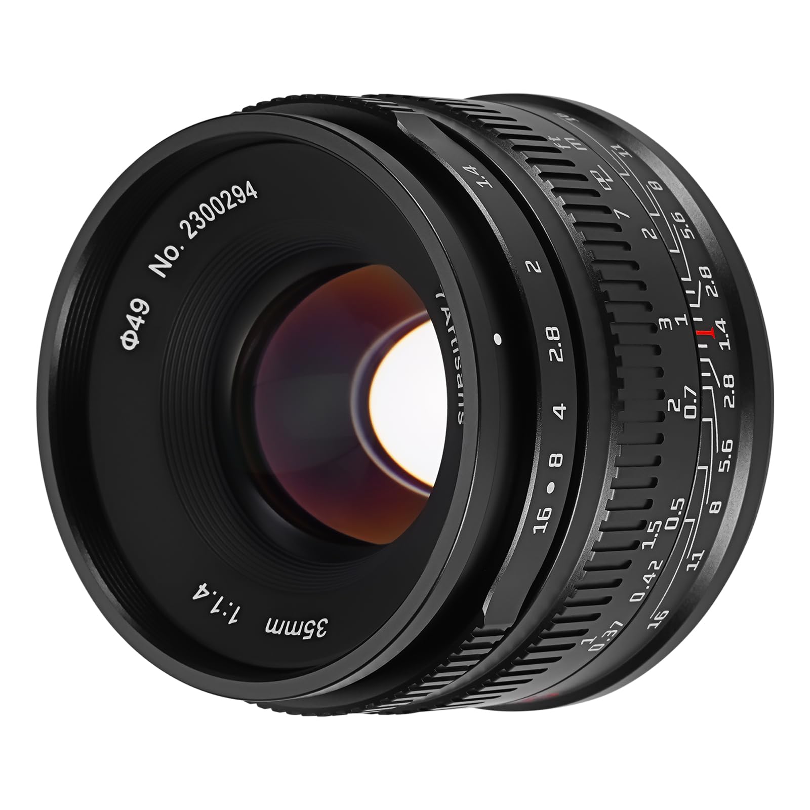 7artisans 35mm F1.4 Mark II APS-C Manual Focus Fixed Lens Large Aperture Compatible with Nikon Z-Mount Camera Z50 Z6 Z7 Z6 II