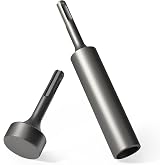 SDS Plus Ground Rod Driver Set with Heavy Duty Drill Bit Rotary Flat Hammer | for 5/8" &amp; 3/4" Ground Rods,Can Be Used for SDS-Plus Rotary Hammer Drill Tools Like Bosch Dewalt Milwaukee etc.