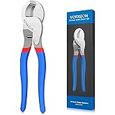VORXEON 10 Inches Cable Cutter Heavy Duty Large High Leverage Cutter Tool for Aluminum Copper Wire Communications Cable