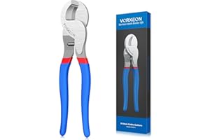 VORXEON 10 Inches Cable Cutter Heavy Duty Large High Leverage Cutter Tool for Aluminum Copper Wire Communications Cable