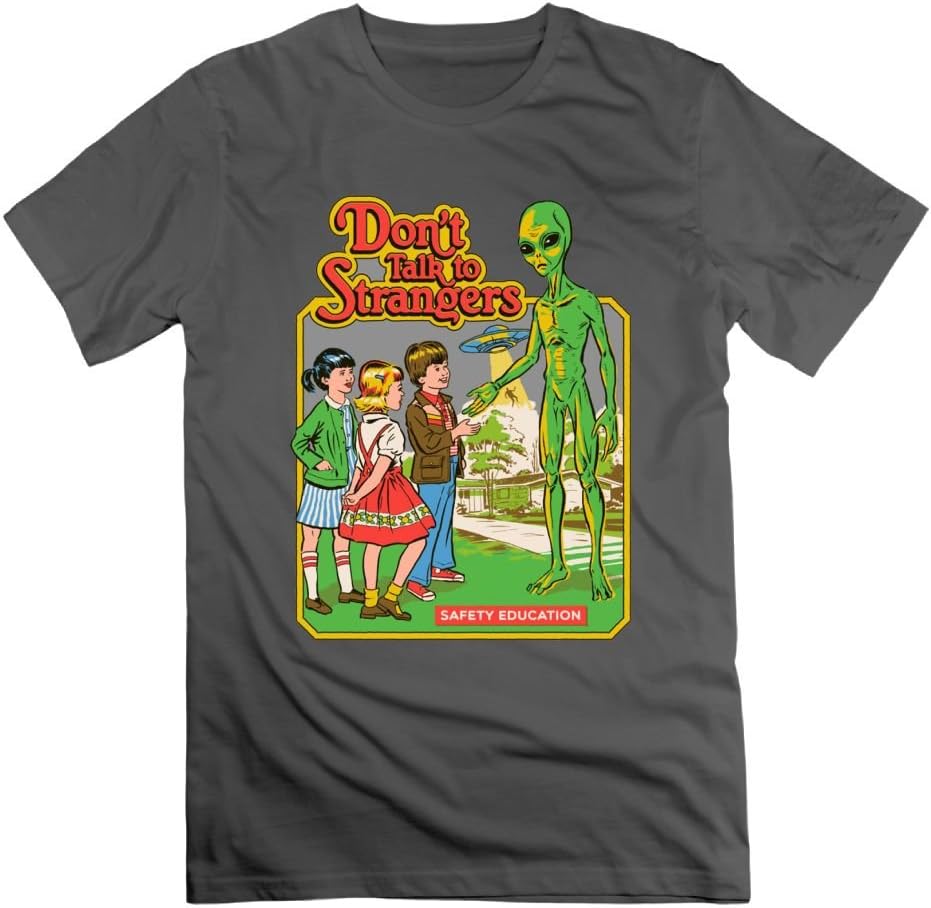 Don't Talk To Strangers Very Fashionable Men's Short-sleeved T-shirts