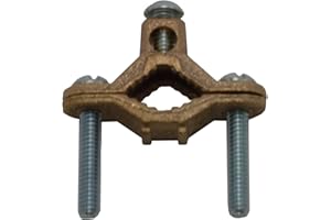 COREX 1/2" to 1" Bronze Water Pipe Ground Clamp - High Conductivity Grounding Clamp Conduit Fitting