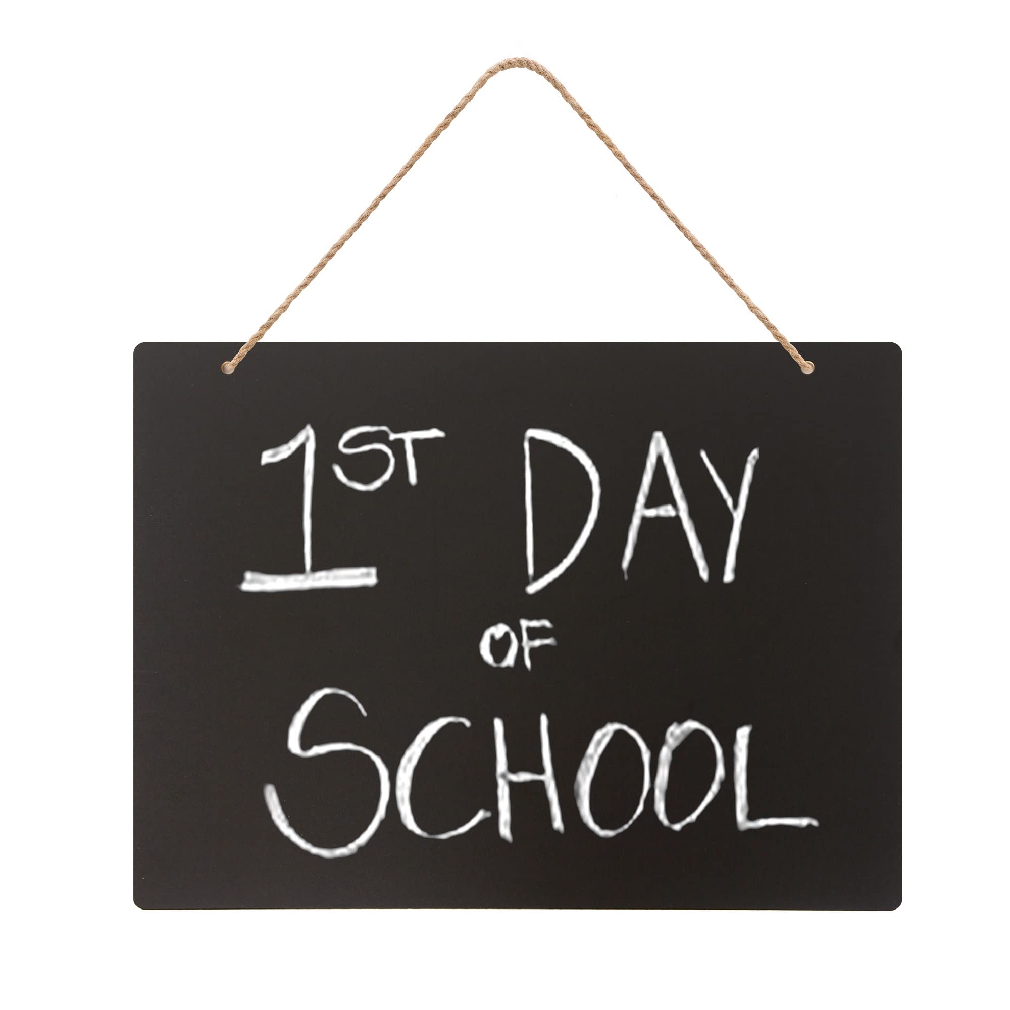 Photo 1 of NEWNEWSHOW 8.7x12 Inch Erasable Message Board Sign with Hanging String, Store Signs Chalkboard, Menu Chalkboard, Message Board, Bar and Special Event Decorations, Double-Sided Painting